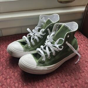 Green Converse Hightops